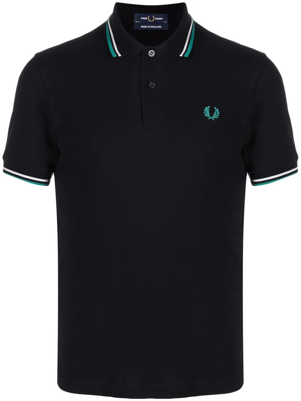 embroidered logo polo shirt - 1