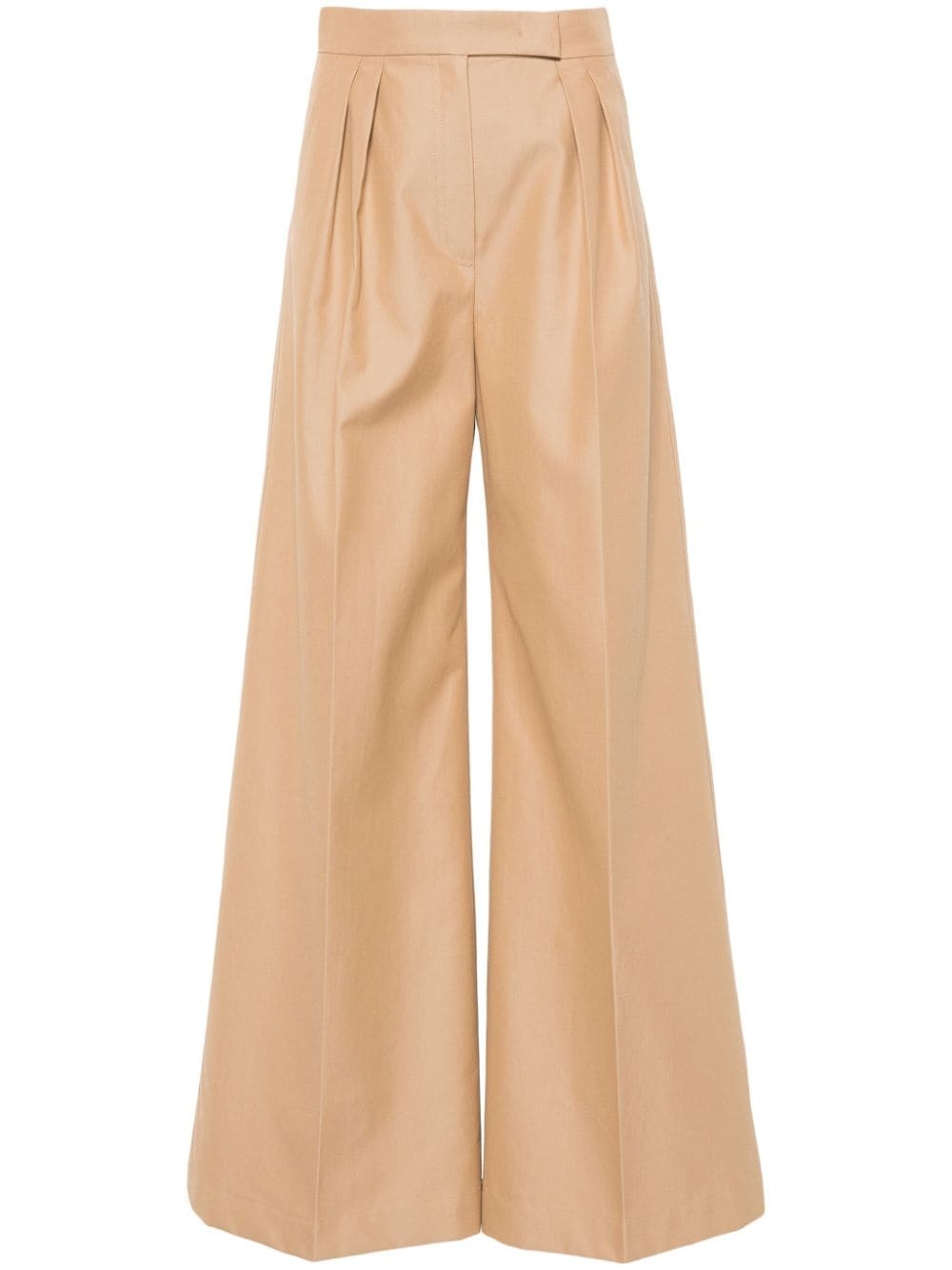 pleat-detailing palazzo pants - 1