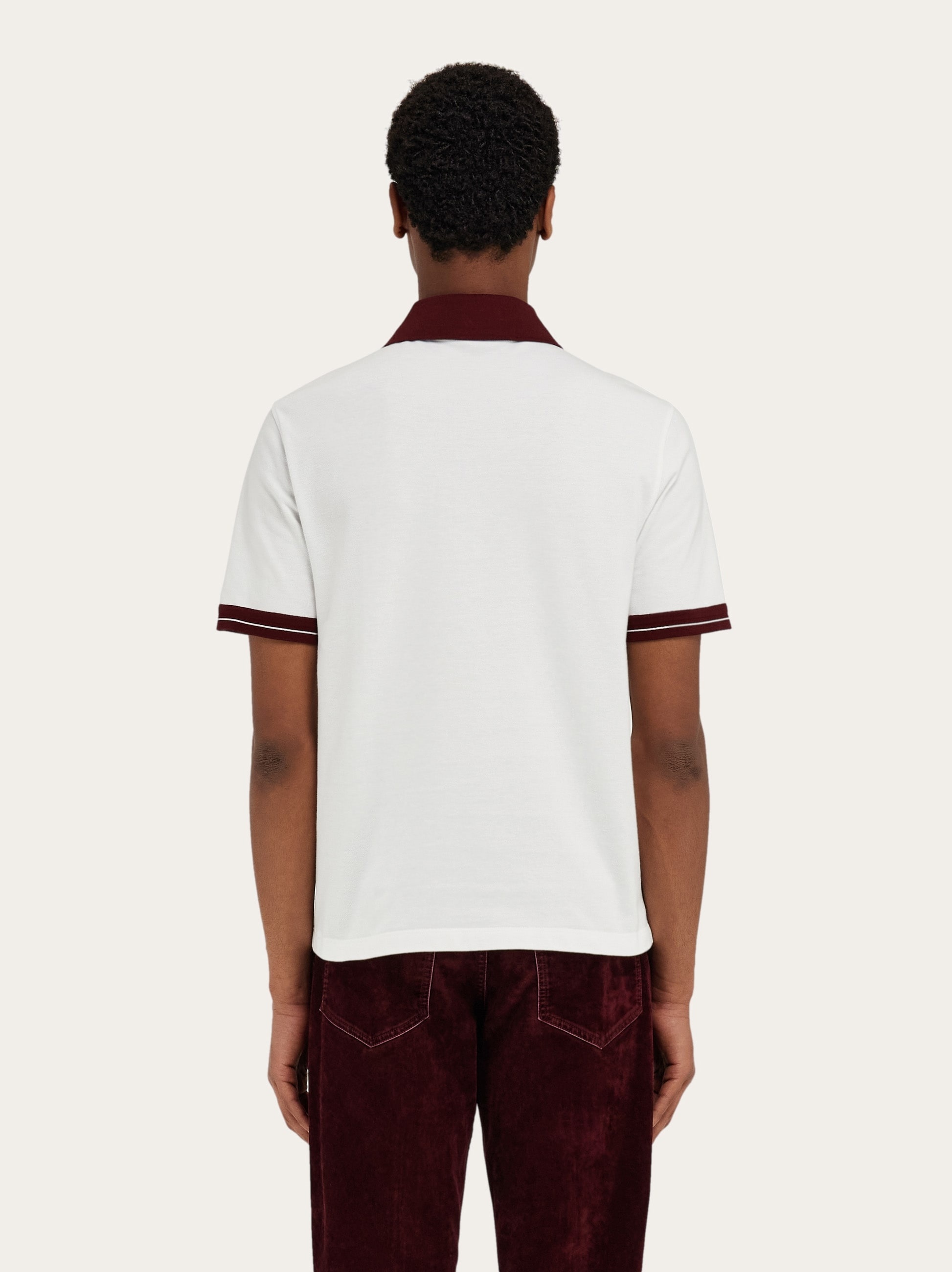 Polo shirt with color block detail - 3