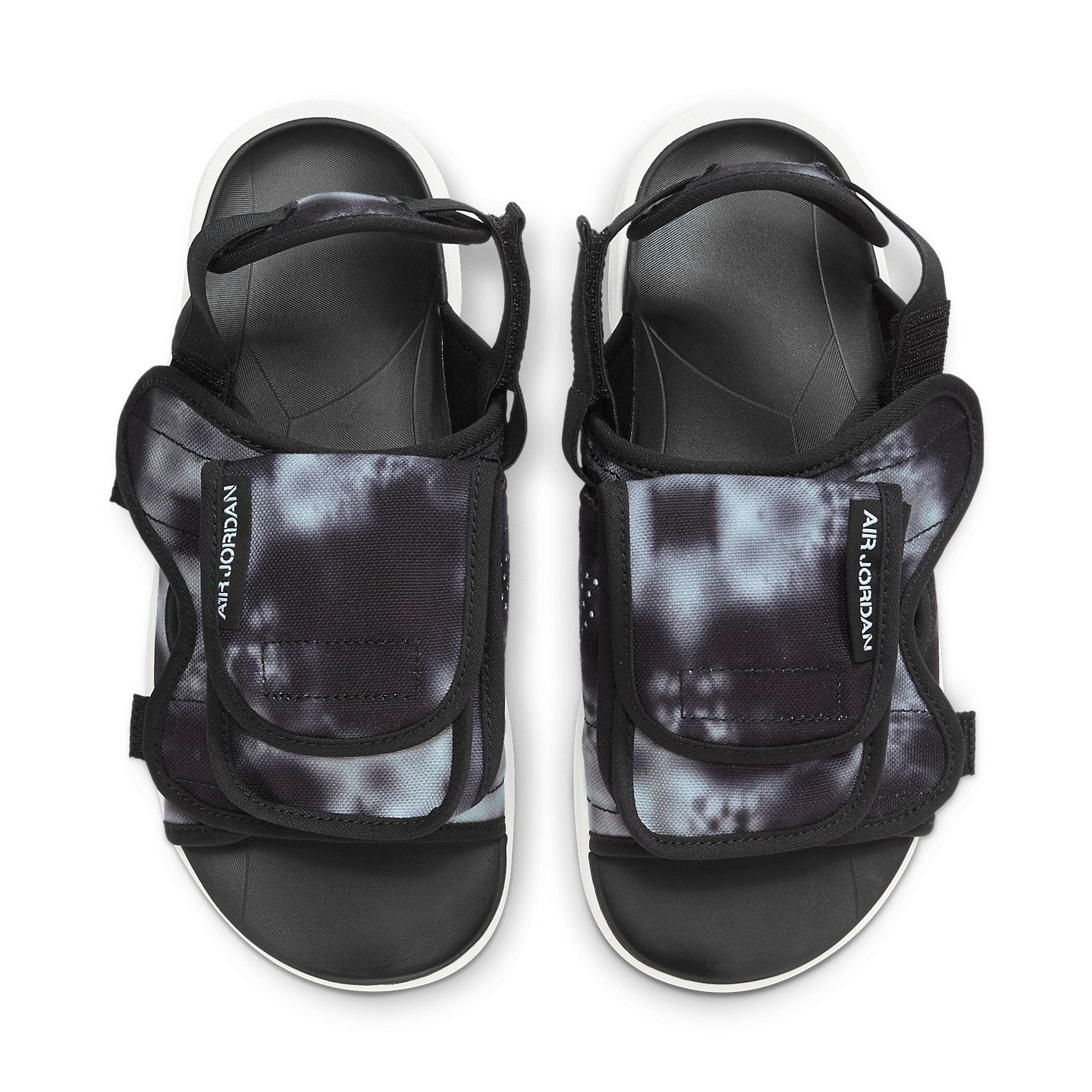 Air Jordan LS Slide Cozy Non-Slip Outdoor Sports Sandals Black White Tie Dye 'Black White' CZ0791-00 - 4