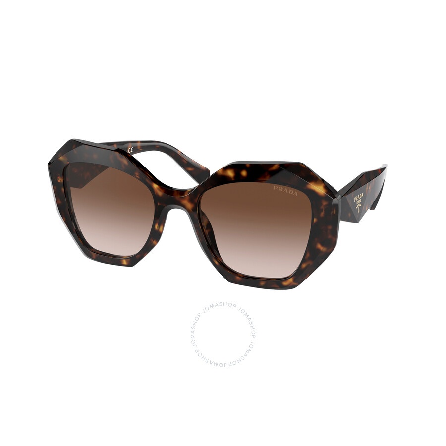 Prada Brown Gradient Geometric Ladies Sunglasses PR 16WS 2AU6S1 53 - 1