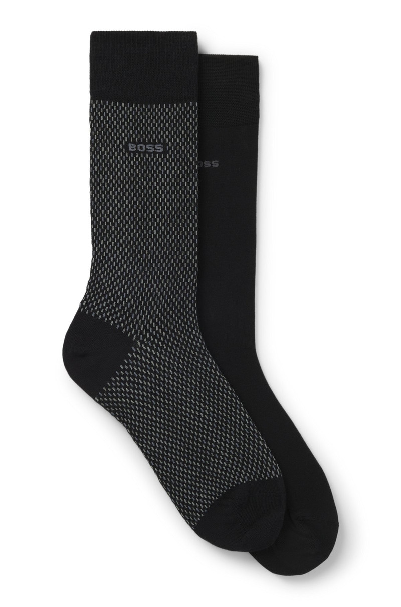TWO-PACK OF REGULAR-LENGTH SOCKS WITH LOGO DETAILS 1