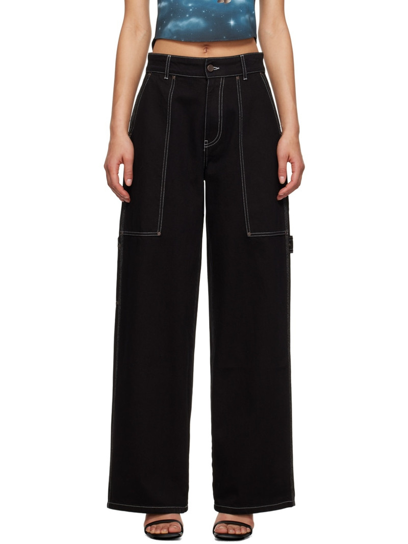 Black Workwear Jeans 1