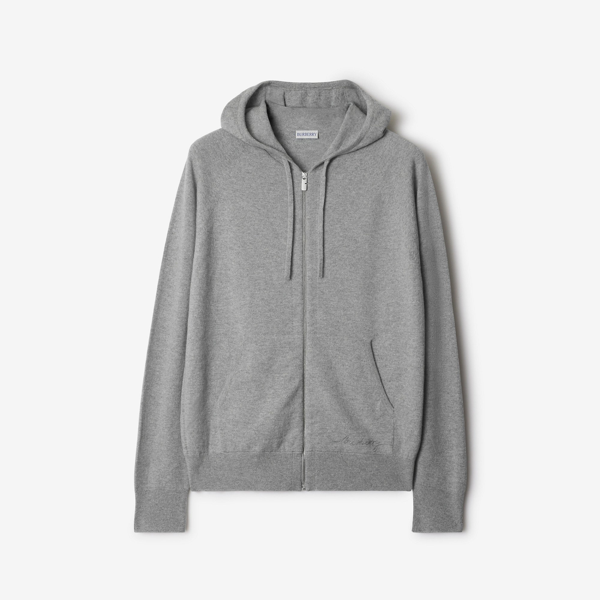 Burberry Cashmere Blend Zip Hoodie | REVERSIBLE