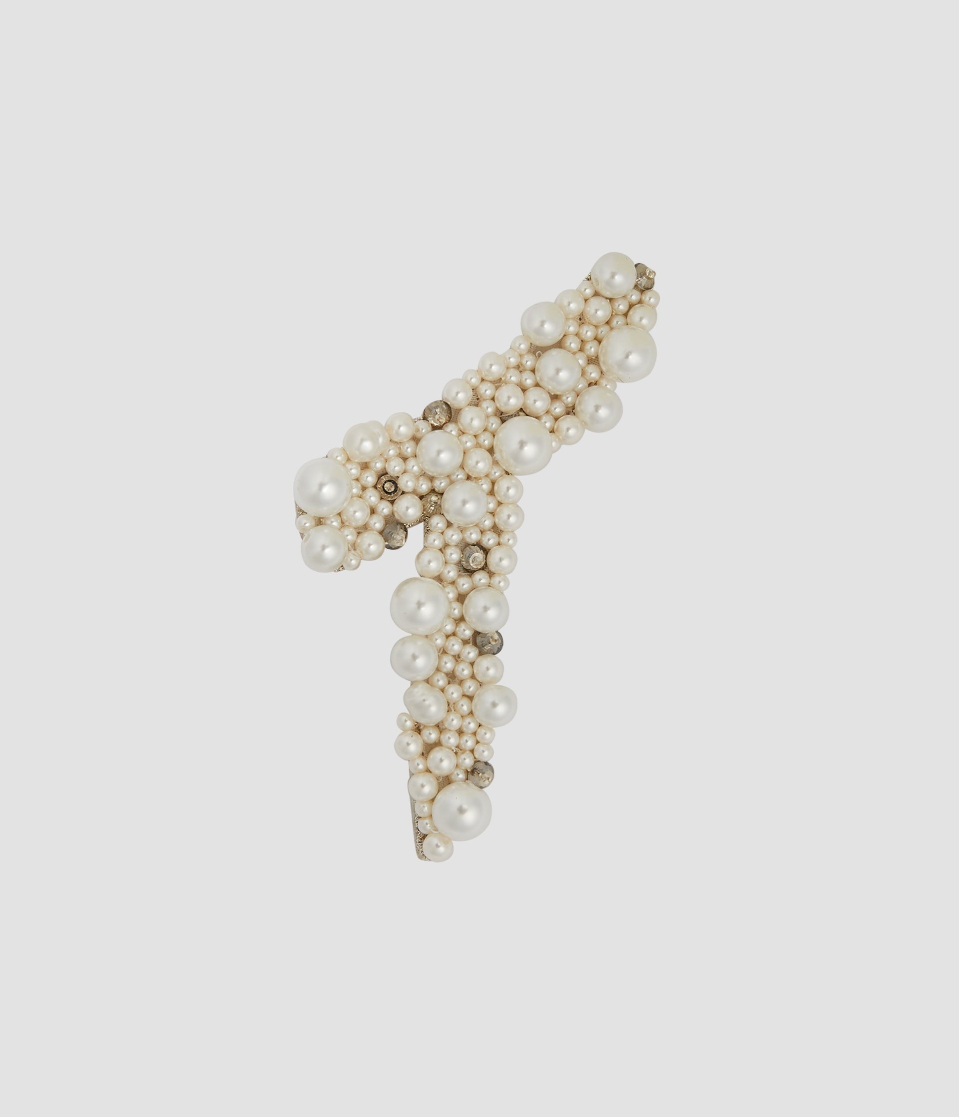 PEARL ALPHABET BROOCH T - 1