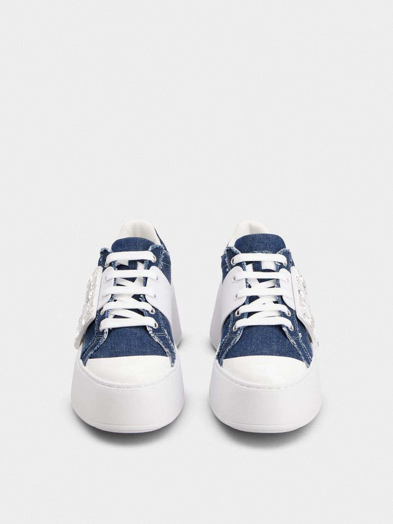 Viv' Skate Sneakers in denim 7