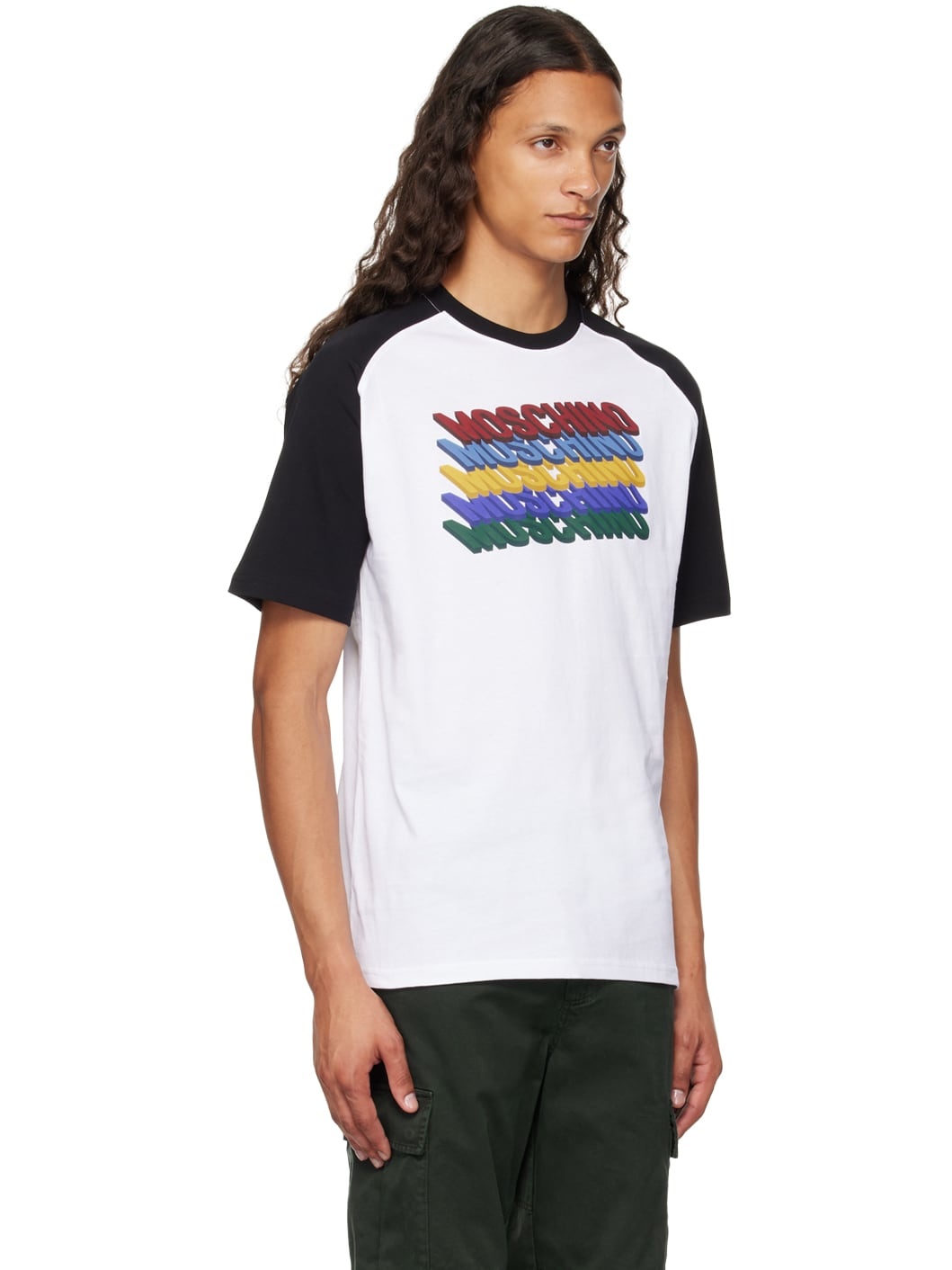 White Printed-Logo T-Shirt - 2