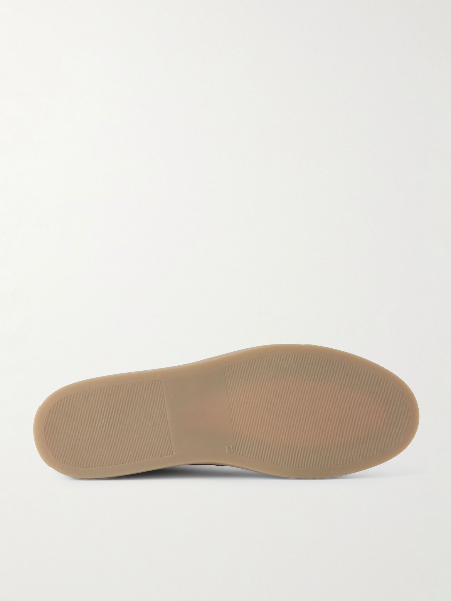 Bball Suede-Trimmed Leather Sneakers Light brown - 3