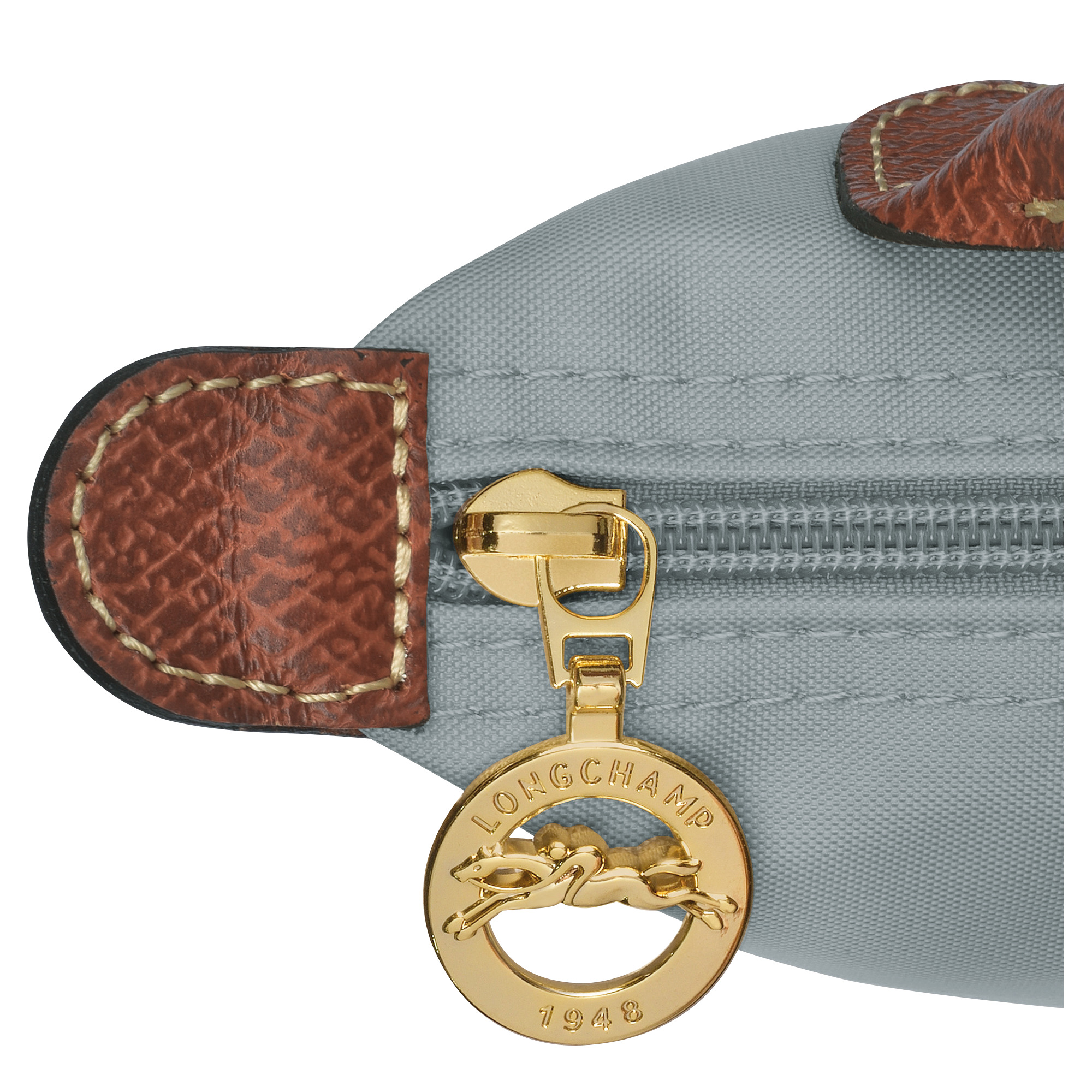 Le Pliage Original Pouch with handle Steel - Recycled canvas - 5