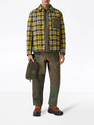 Burberry check buttoned shirt jacket outlook