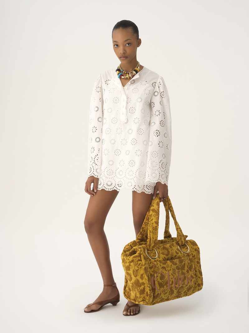 LARGE CHLOÉ PLAGE TOTE BAG IN JACQUARD TERRY 7