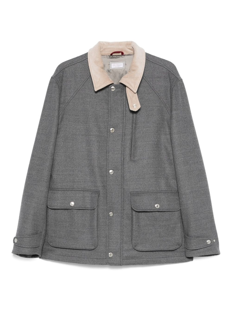 contrast-collar jacket 1