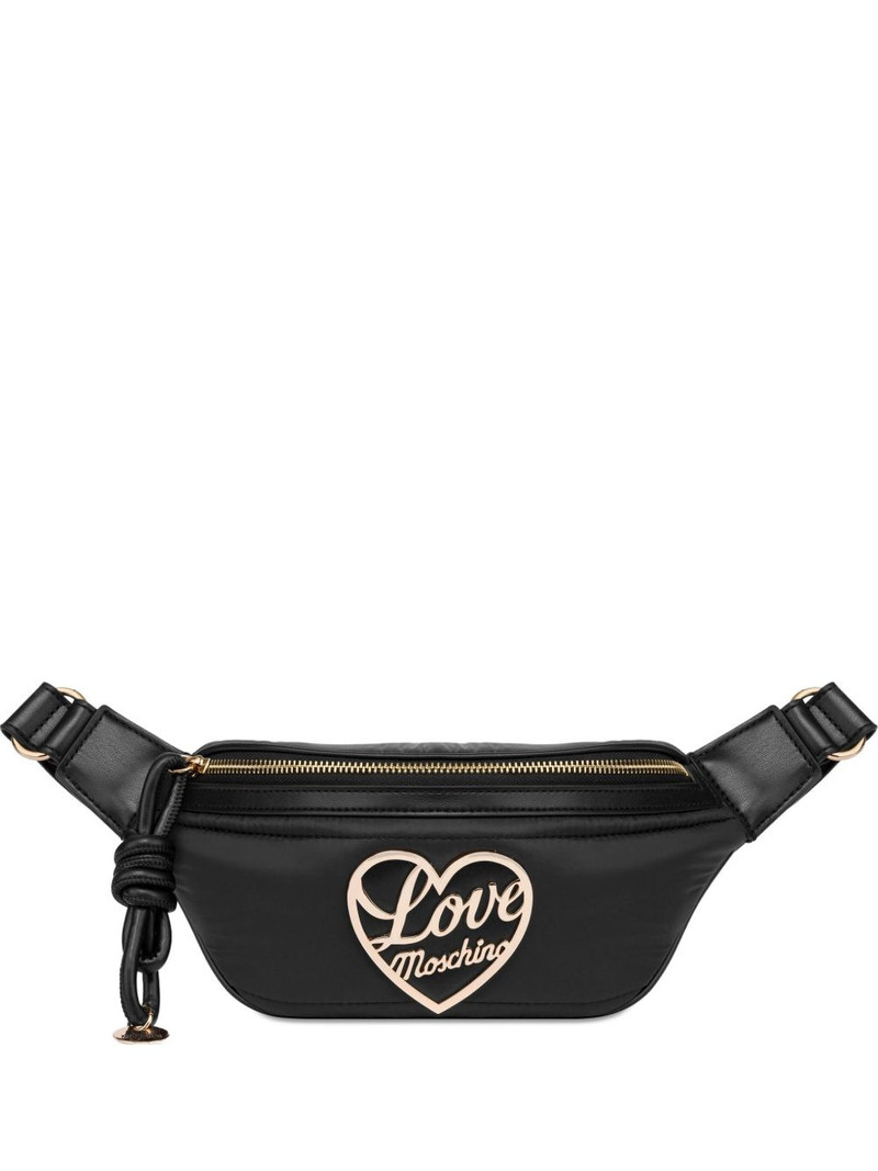 logo-plaque belt bag 1