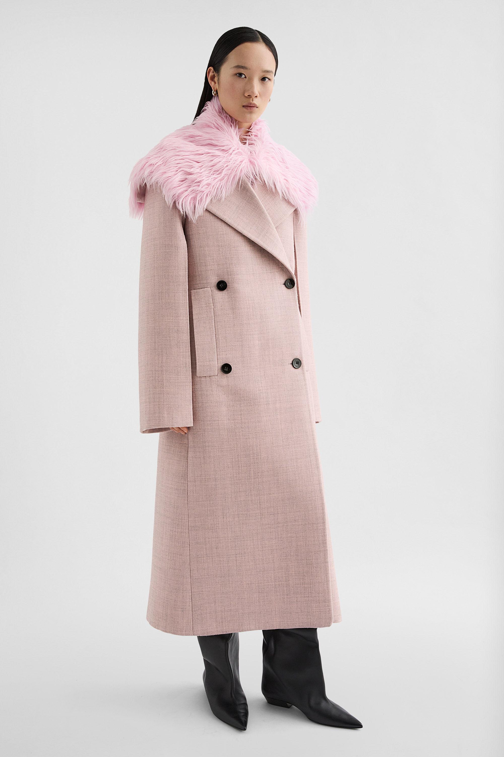 Melanged Wool Coat - 6