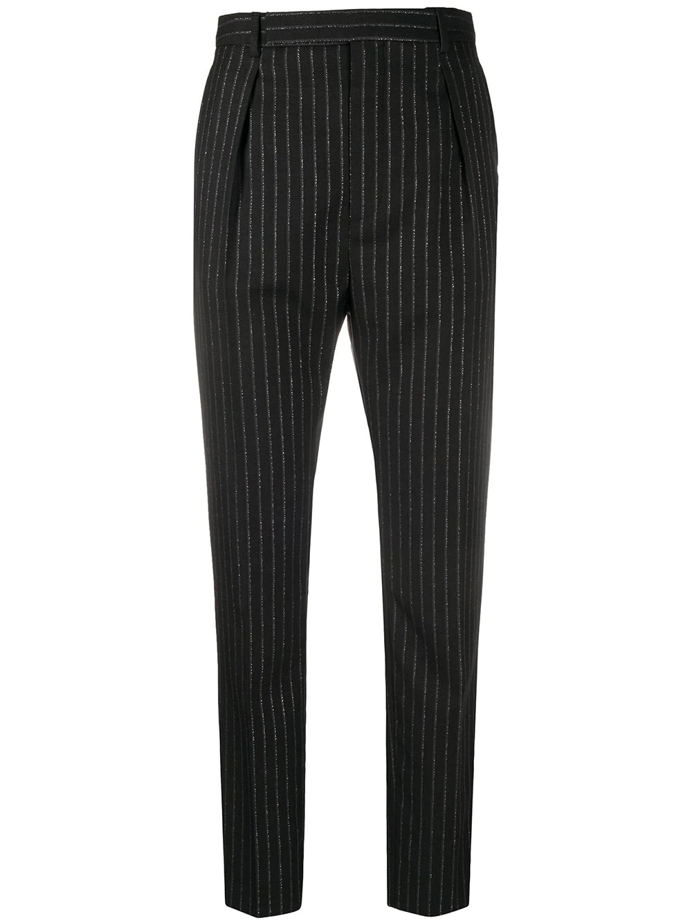 pinstripe high-waisted trousers - 1