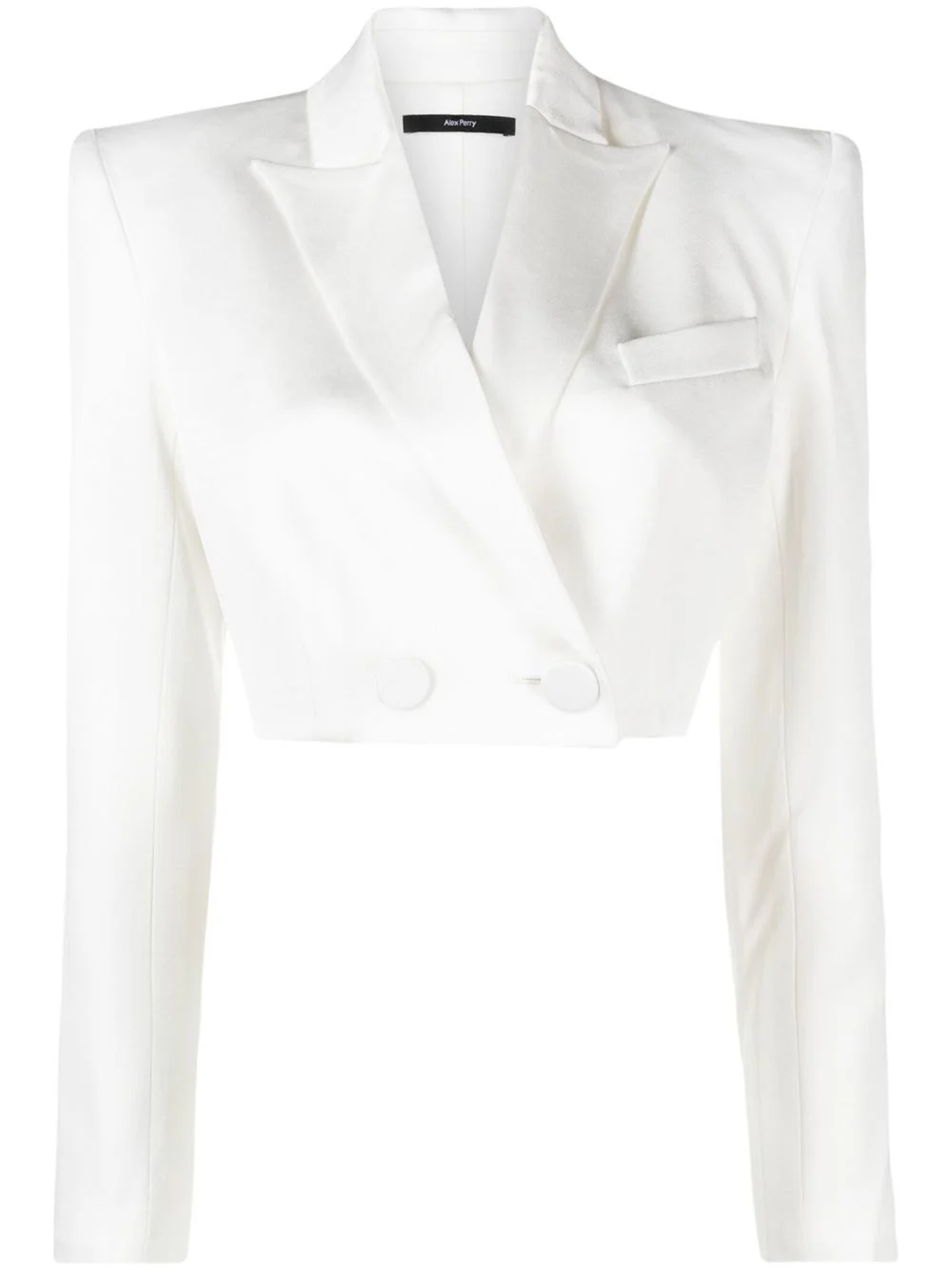 cropped single-breasted blazer - 1