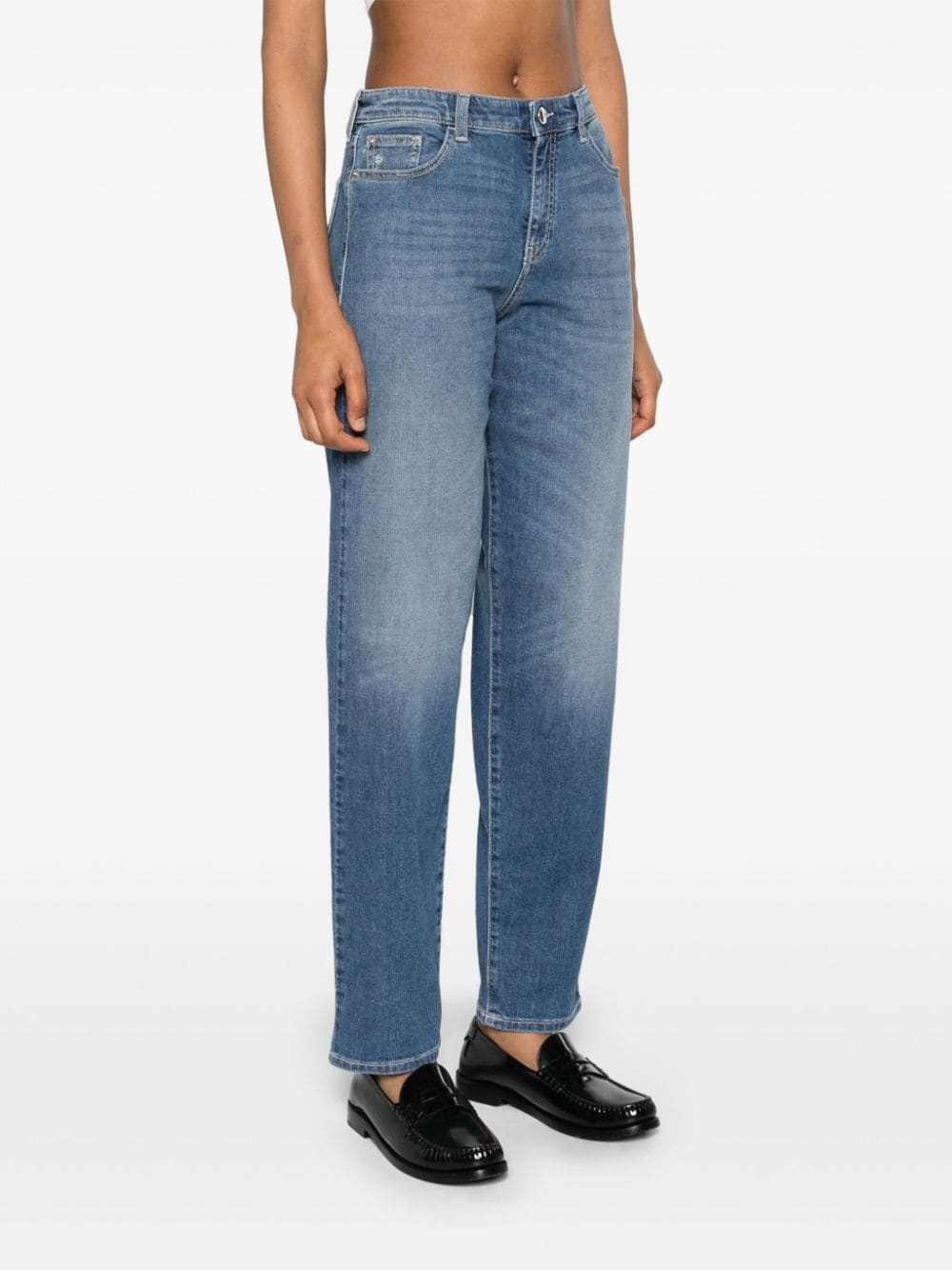 mid-rise slim-cut jeans - 3