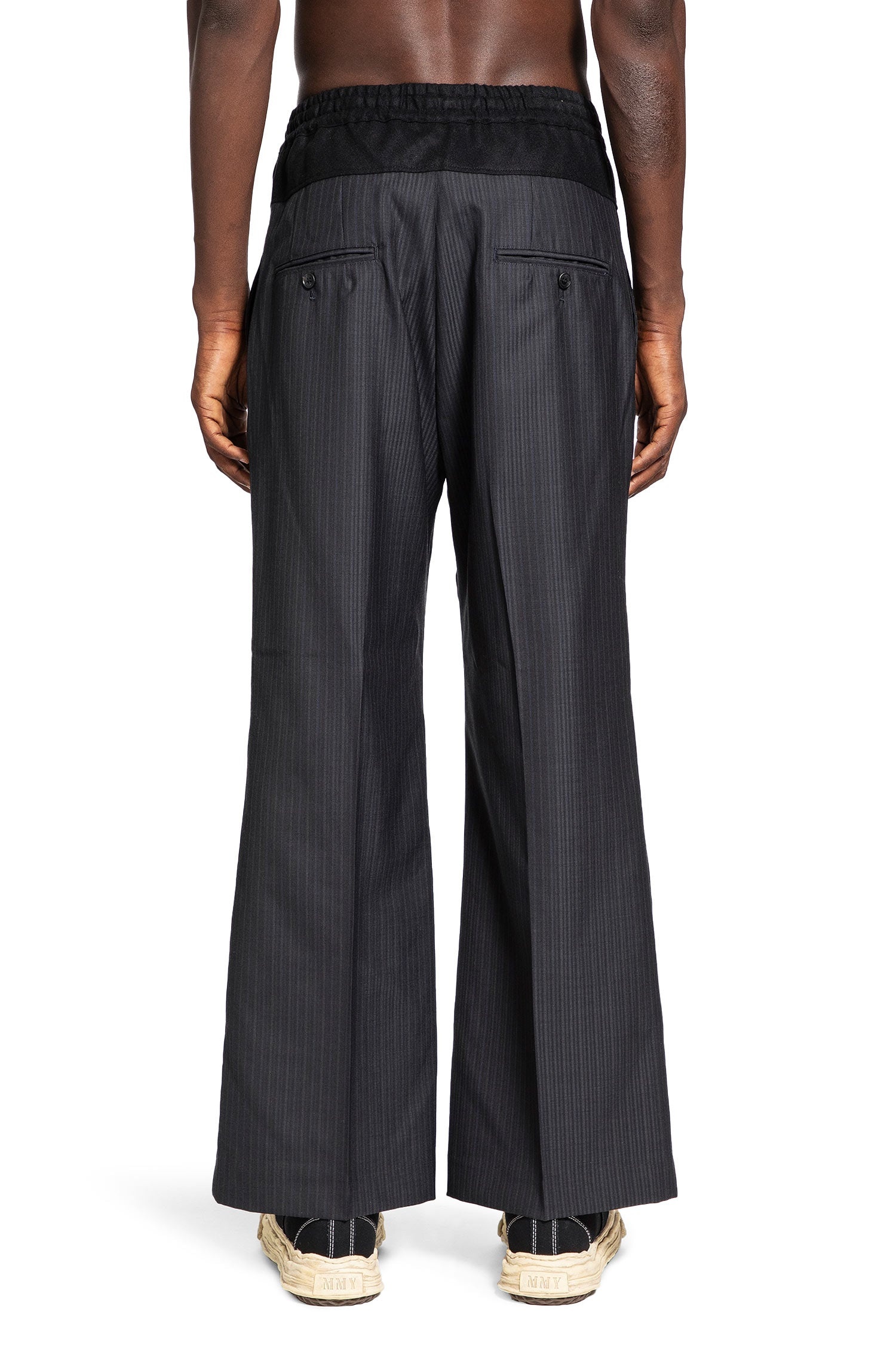 Pinstriped-Wool-Drawstring-Trousers - 3