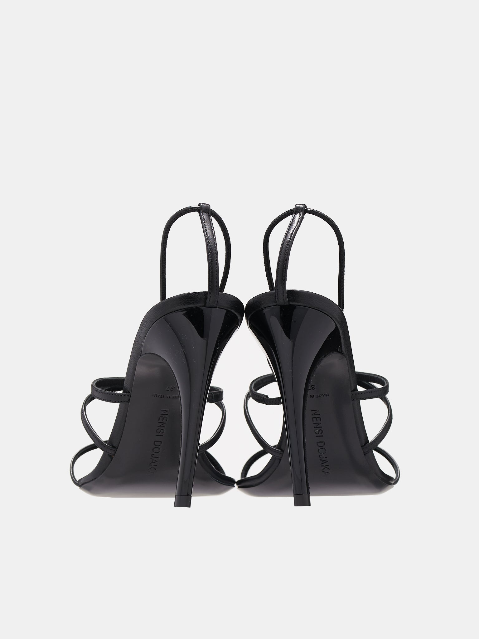 Leather Heeled Sandals - 4