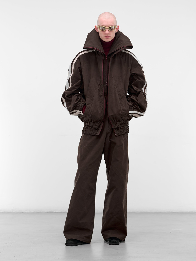 EGONLAB Brown Layered Fusion Track Jacket outlook