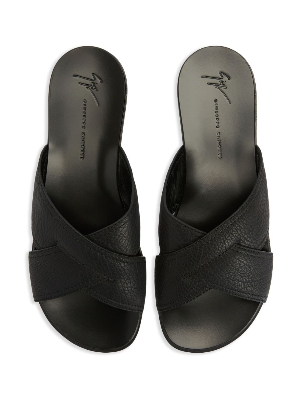 Flavio criss-cross leather sandals - 4
