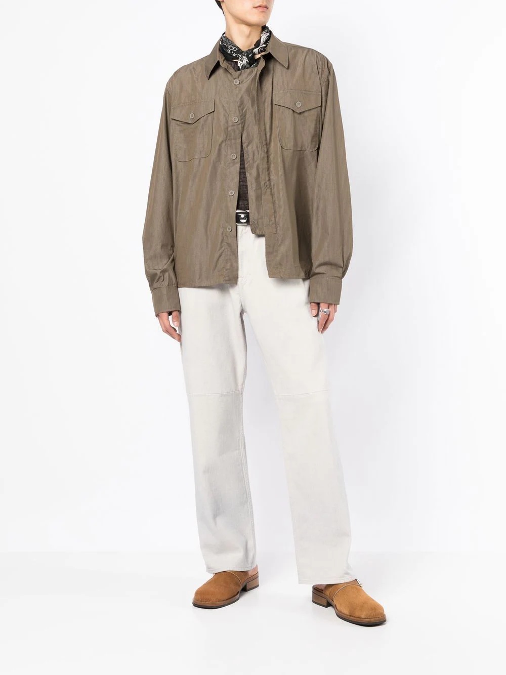 cotton ripstop military shirt - 2