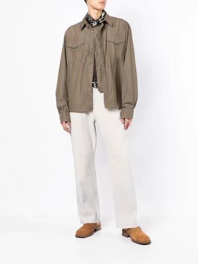 Our Legacy cotton ripstop military shirt outlook