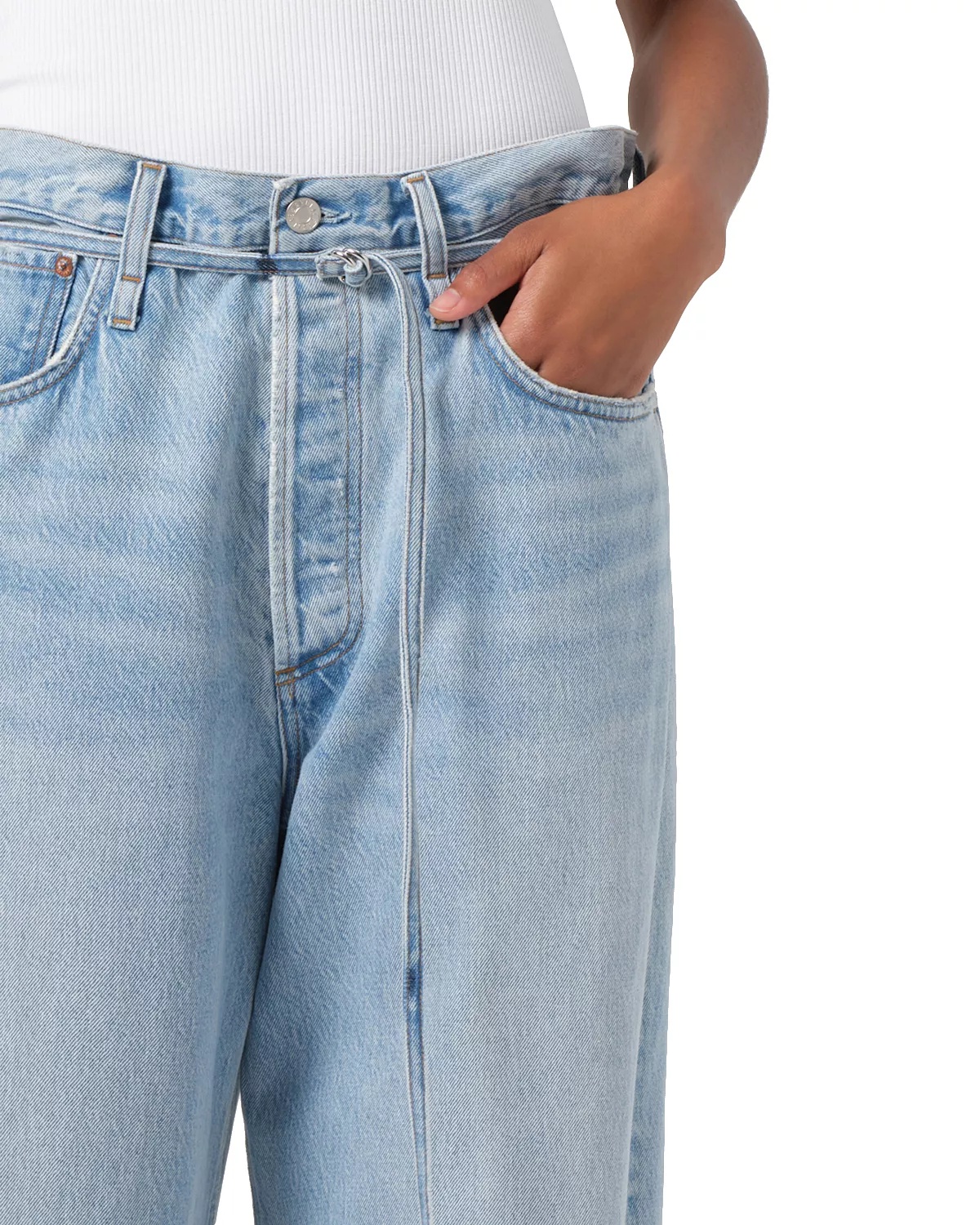 Emmi High Rise Wide Leg Jeans in Incline - 9