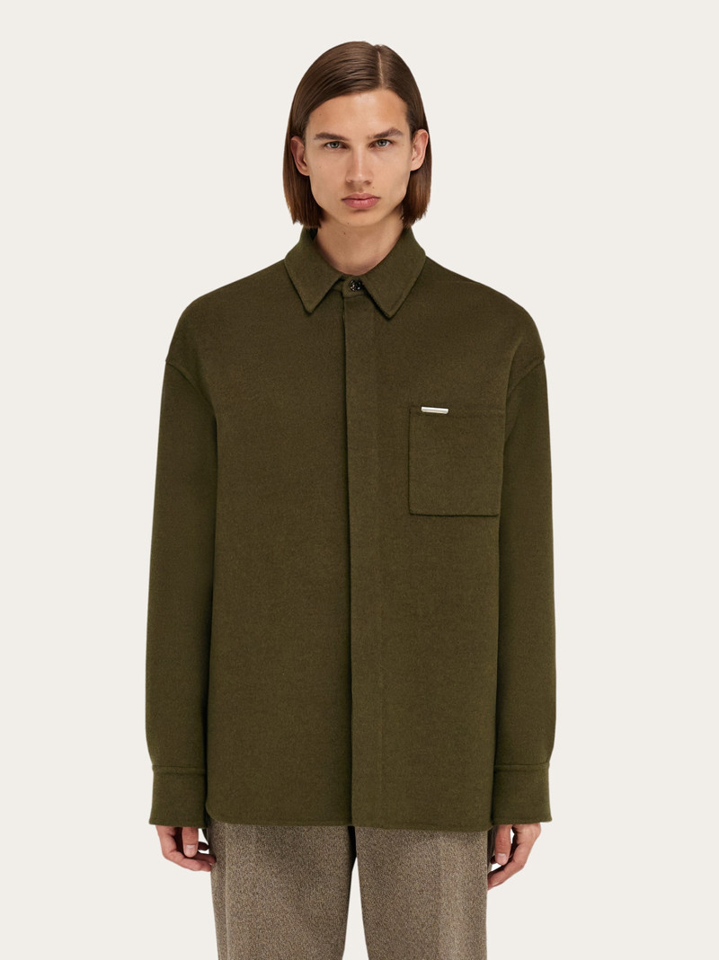 FERRAGAMO Cashmere blend over shirt outlook