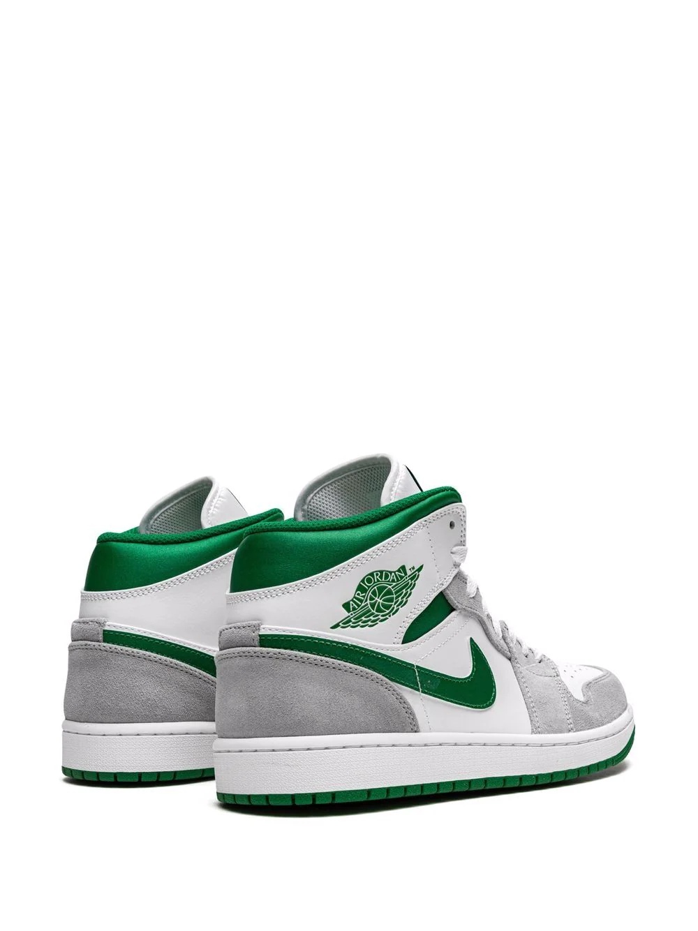 Air Jordan 1 Mid SE "Grey/Pine Green/White" sneakers - 3