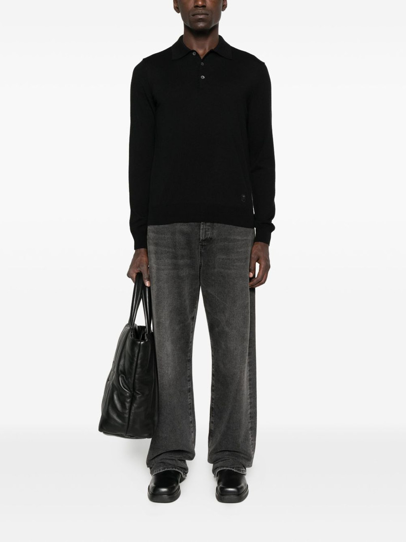 CORNELIANI long-sleeve polo shirt outlook