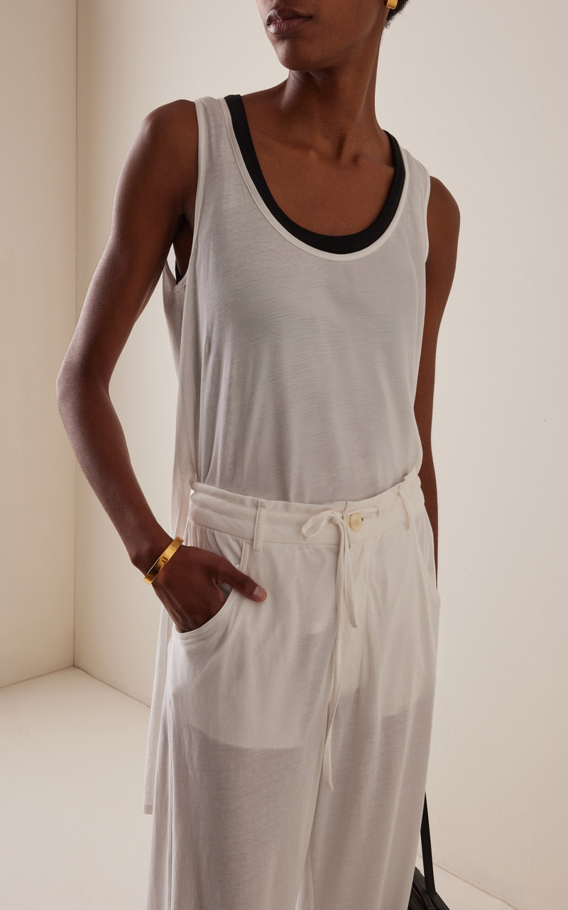 DARKPARK Ivy Cotton Jersey Tank Top white outlook