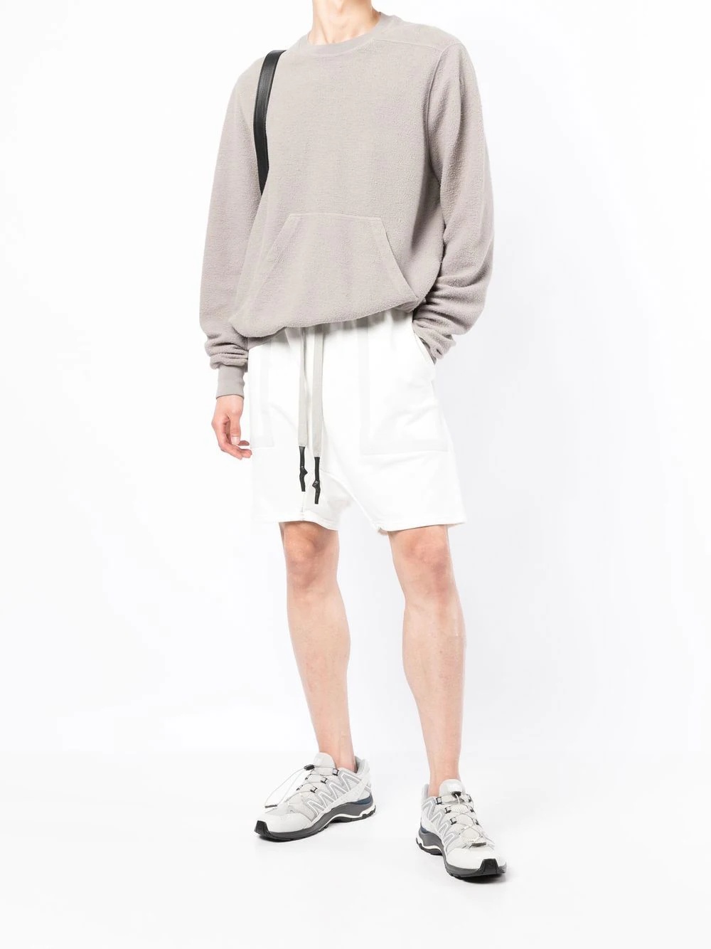 drawstring track shorts - 2