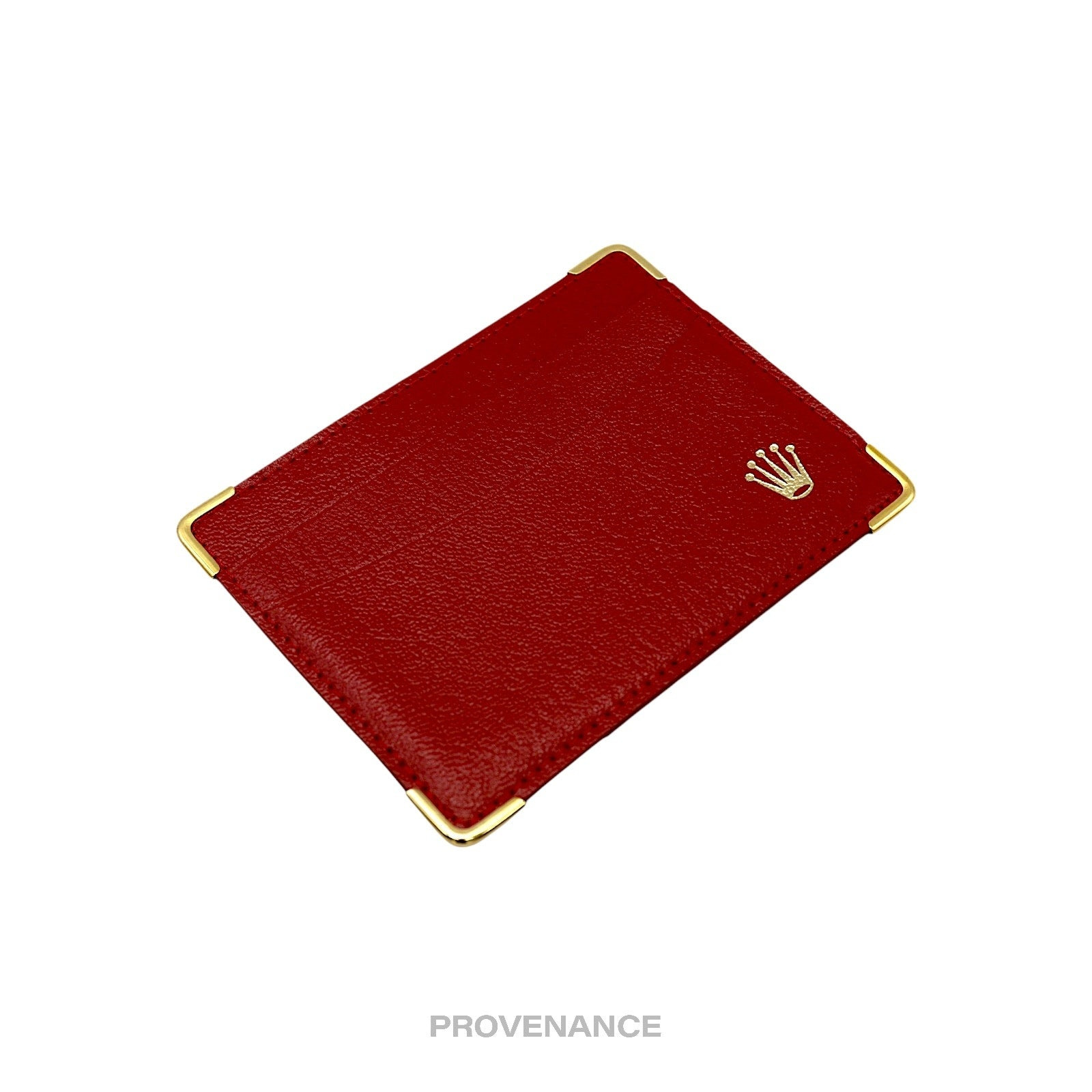 Rolex Card Holder Wallet - Red Leather II - 3