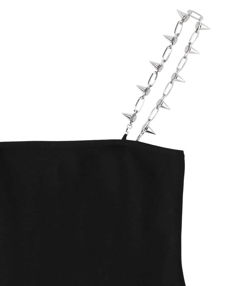 STUD STRAP MINI DRESS 6