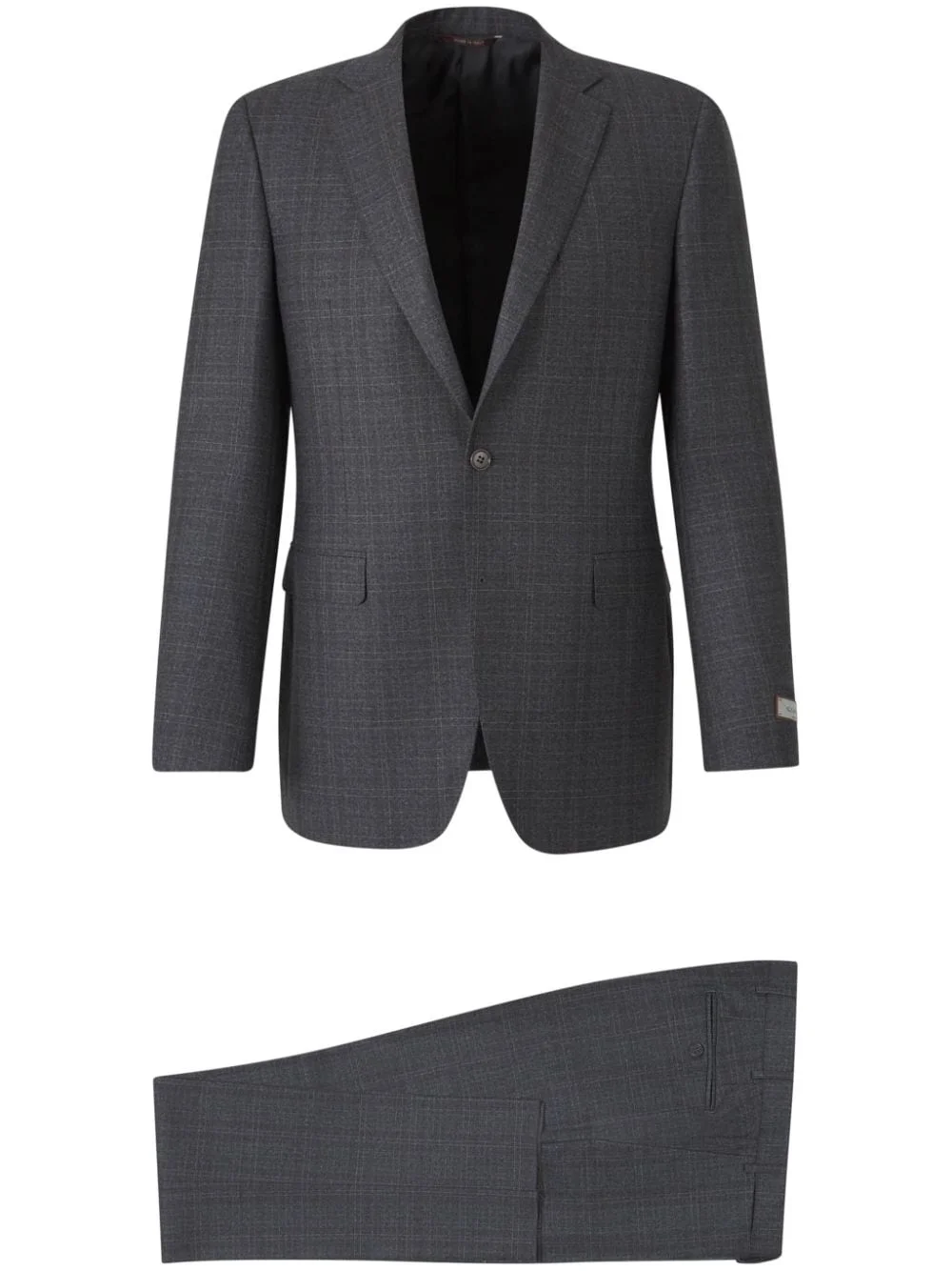 checked two-piece suit - 1