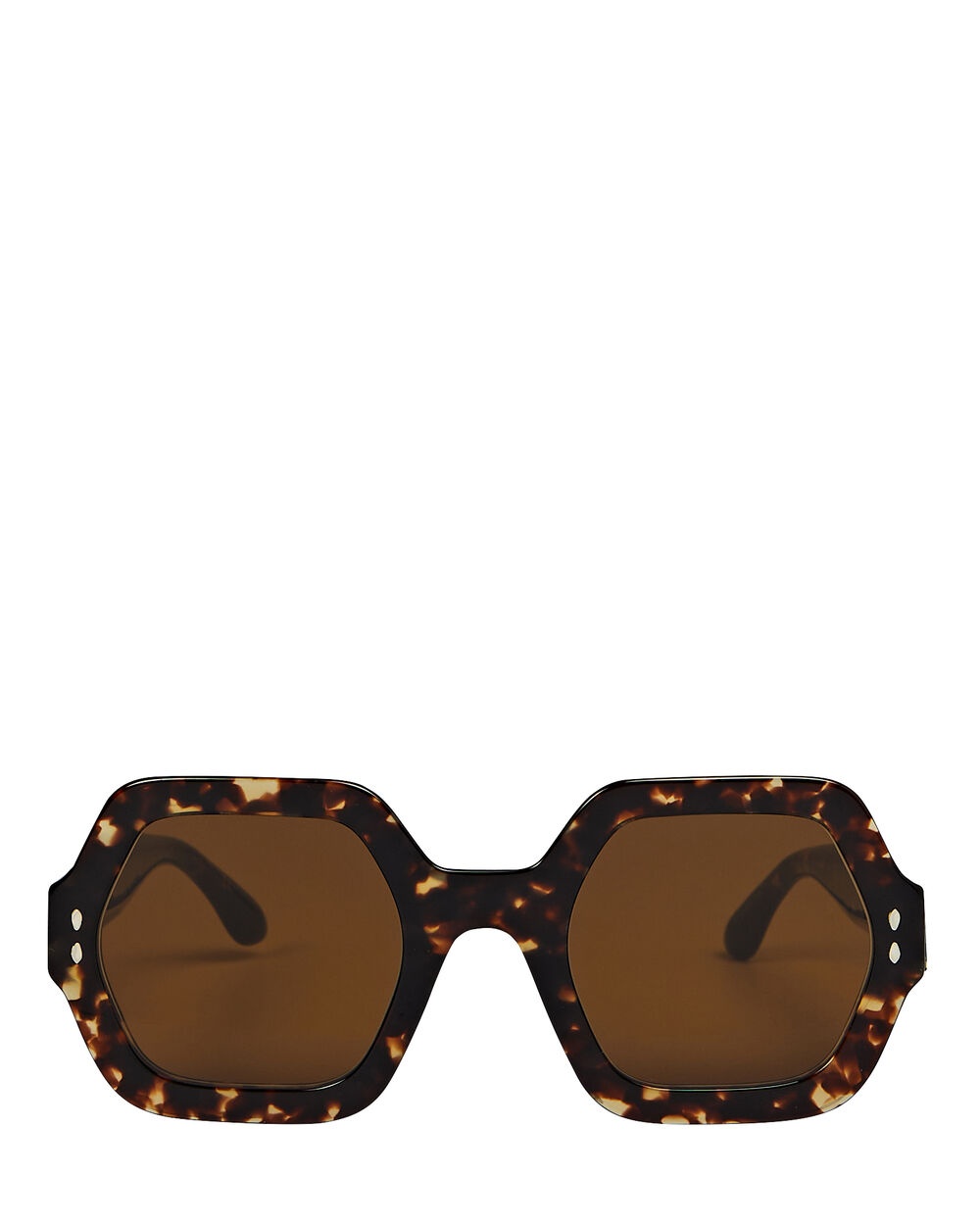 Oversized Hexagon Sunglasses - 1