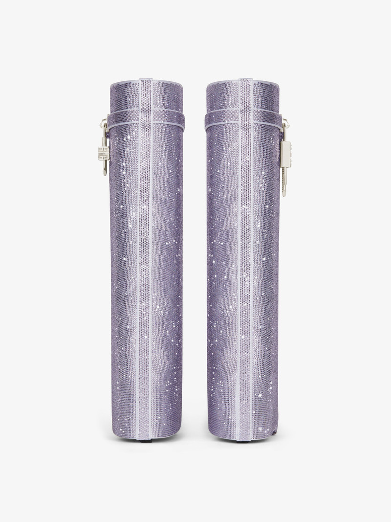 SHARK LOCK BOOTS IN SATIN WITH STRASS 7