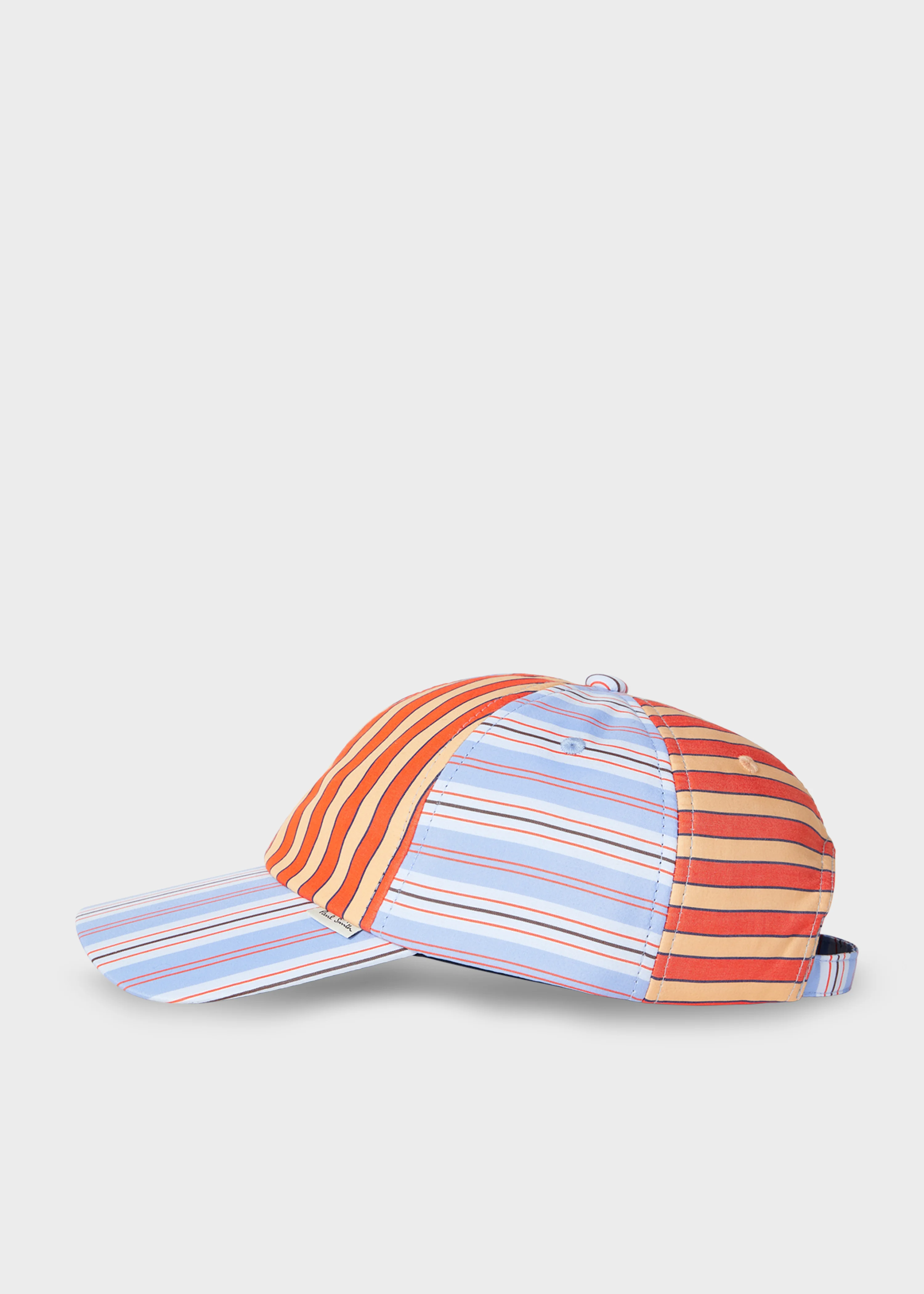 Blue and Red 'Pool Smith Stripe' Baseball Cap - 1