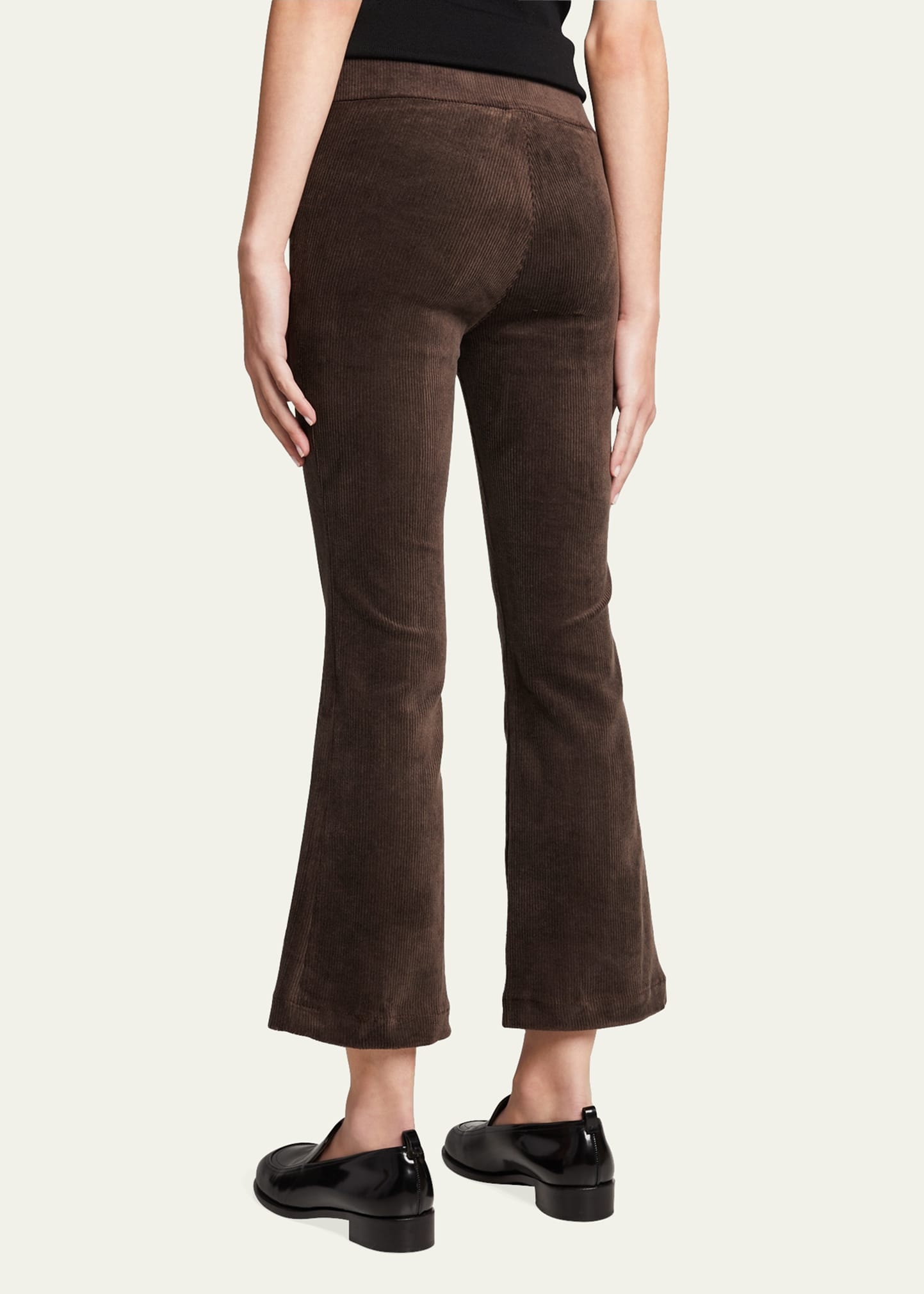 Cropped Flare Corduroy Leggings - 3