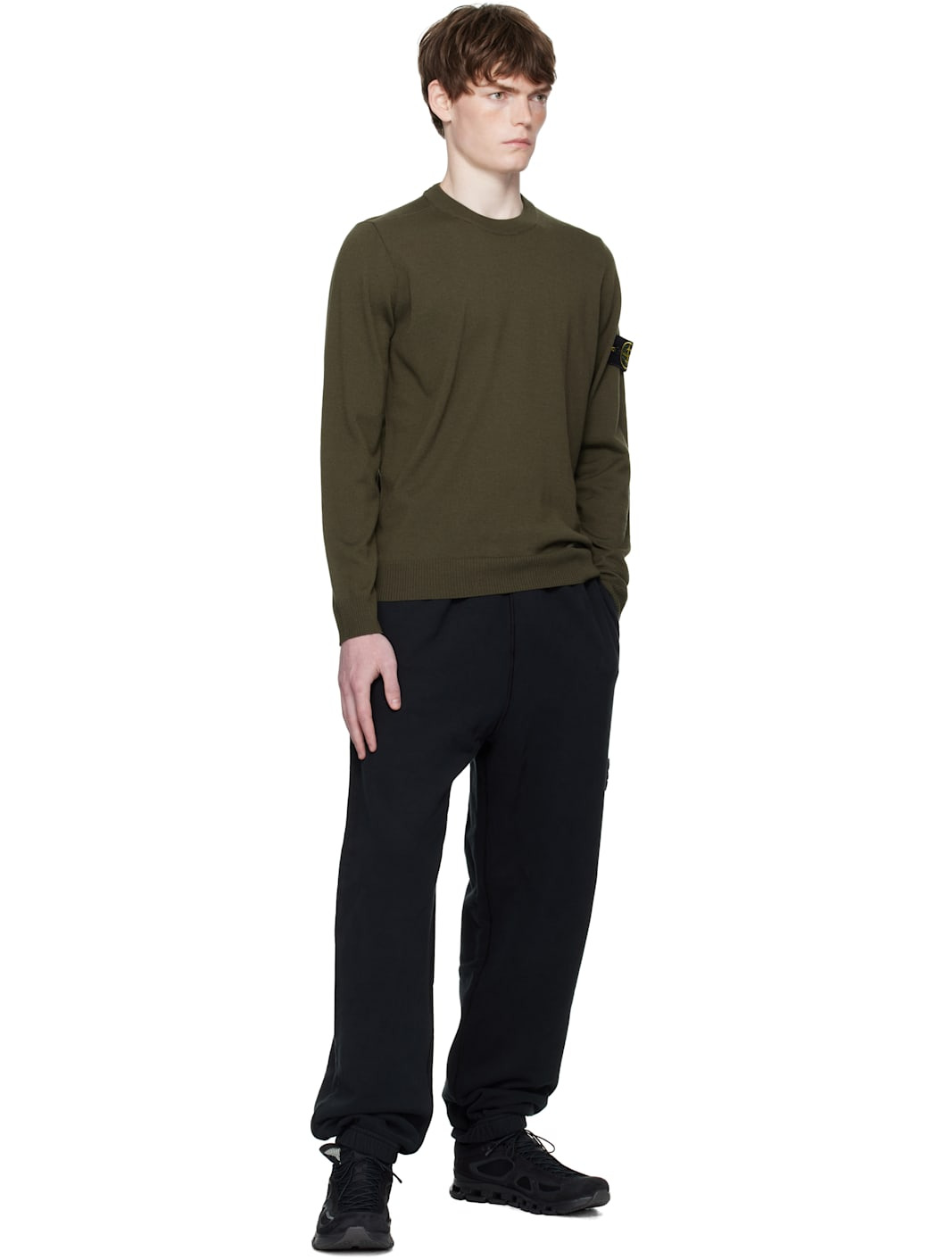 Khaki 5100071 Light RWS Pure Wool Sweater - 5