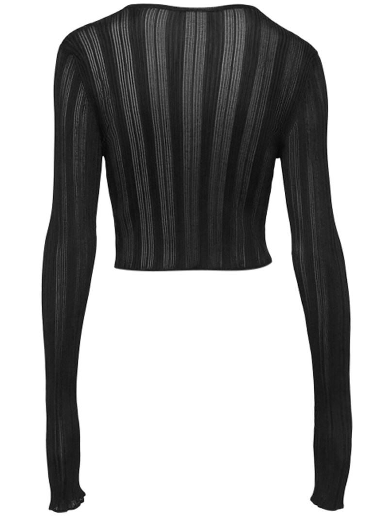 Extra fine viscose long sleeve top - 4