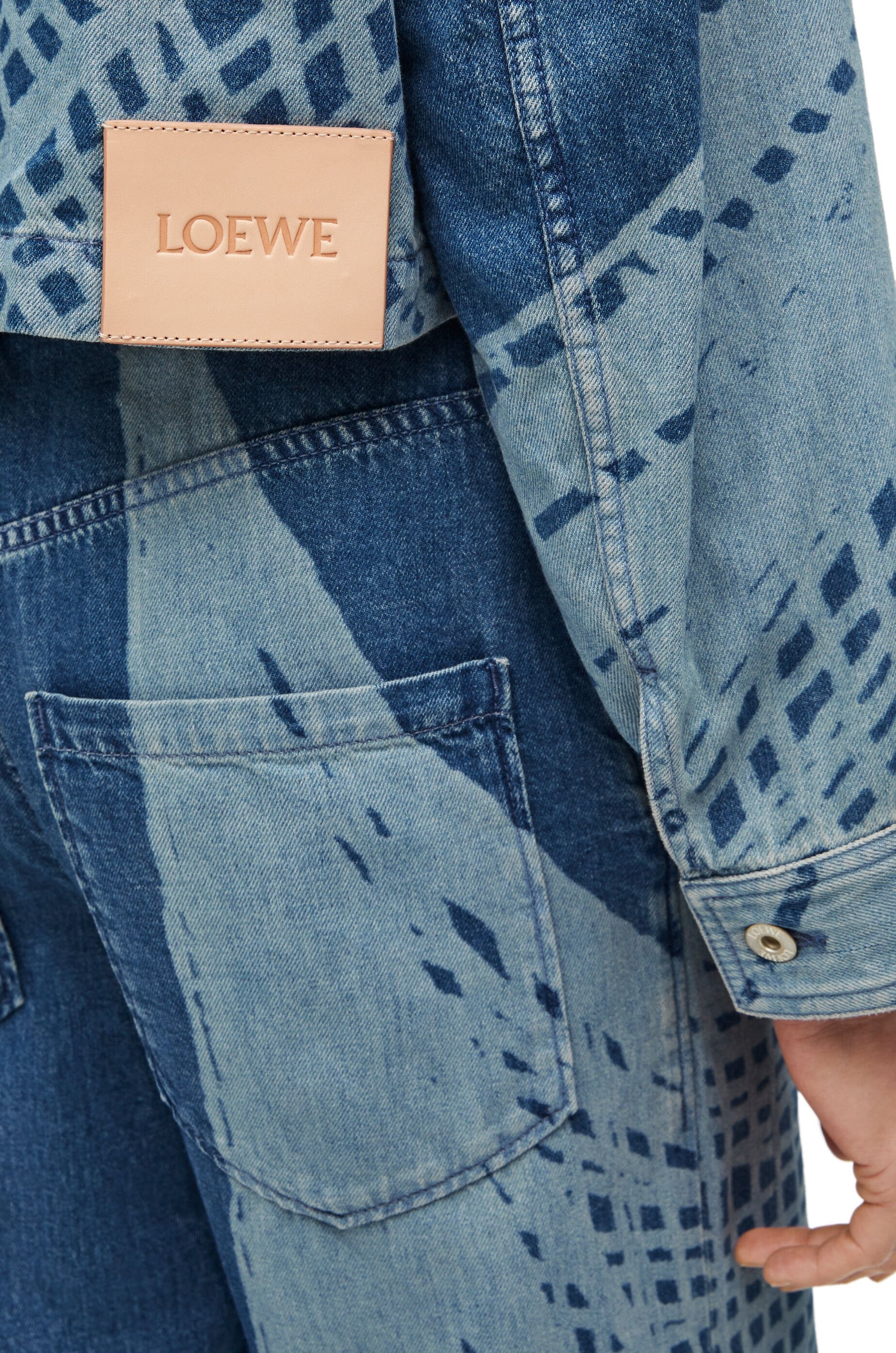 Cropped hooded jacket in denim - 5