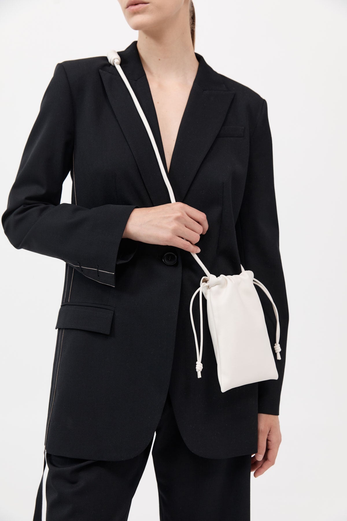 Soft Drawstring Pouch - Tofu - 1