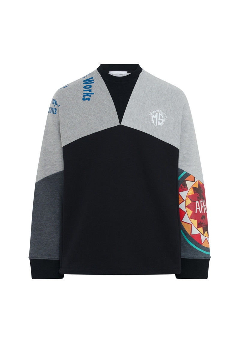 Upcycled Graphic Sweatshirts Crewneck Sweatshirt 6