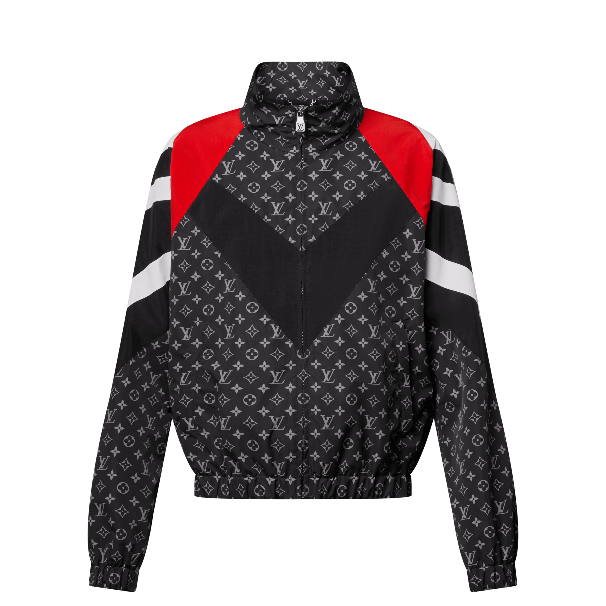 Monogram Printed Nylon Tracksuit Top - 1