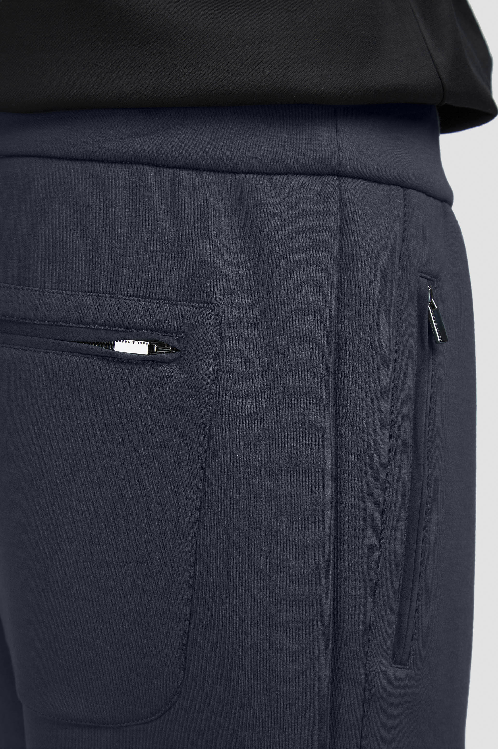 SUPIMA® COTTON TRACKPANTS WITH SHARK FIN EMBROIDERY - 4