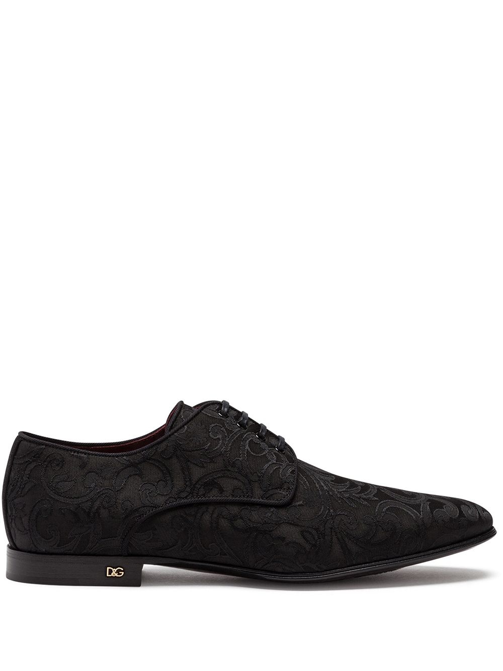 ornamental-jacquard Derby shoes - 1