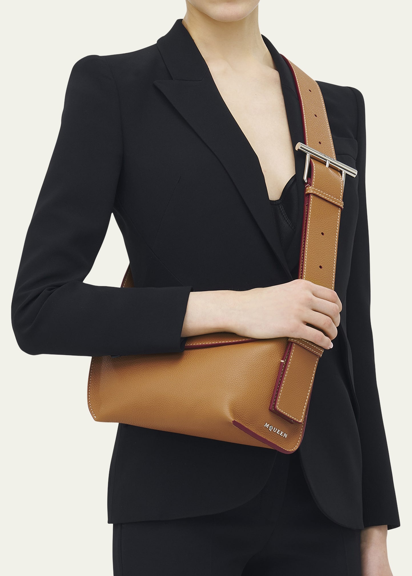 Sling Leather Crossbody Bag - 2