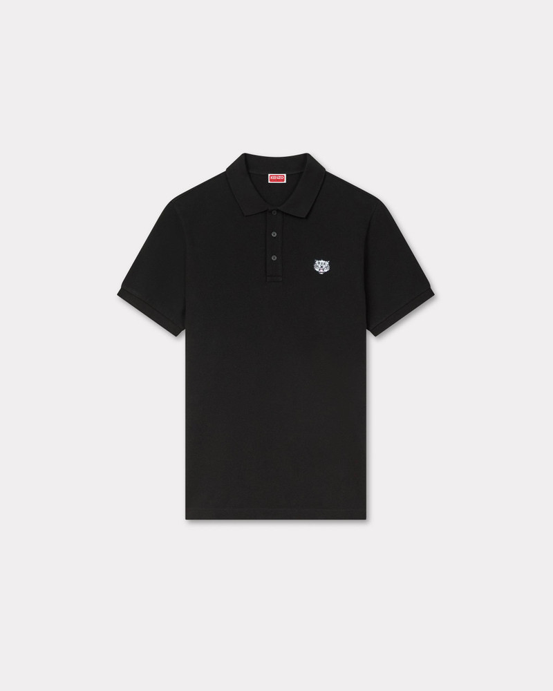 'KENZO Happy Tiger' embroidered slim polo in cotton 1